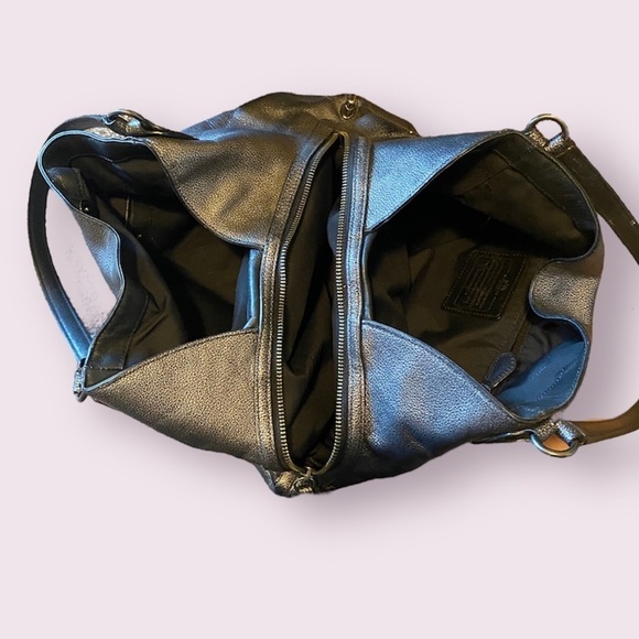 COACH Metallic Leather Dalton 31 Shoulder Bag - Picture 7 of 12